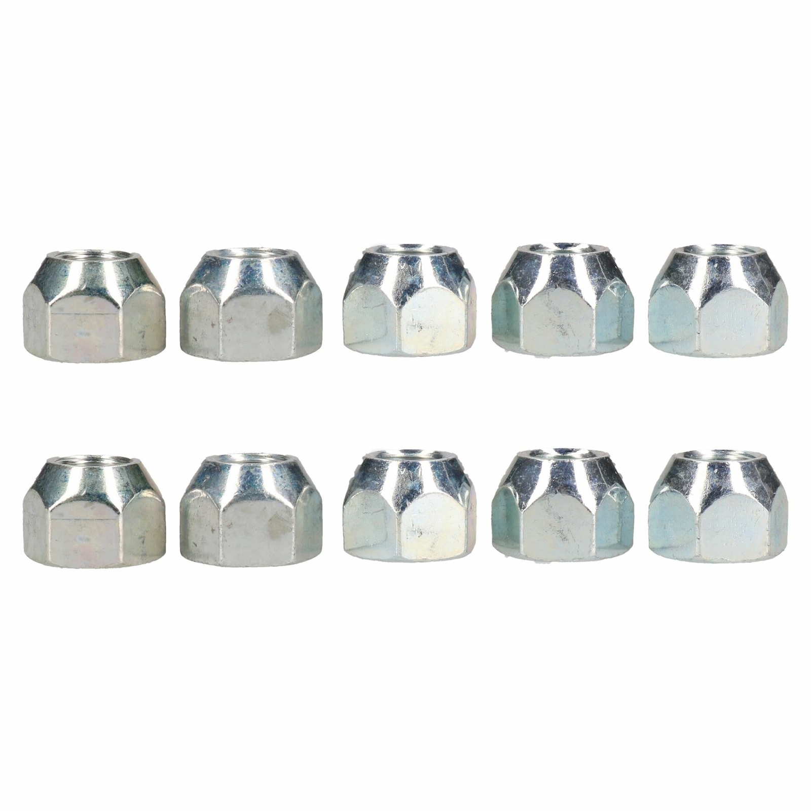 7/16"" UNF Conical Wheel Nuts Pack of 10 for Trailer Caravan Suspension Hubs
