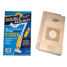9 Double Micro Paper Dust Bags For Kirby Legend 1 Legend 2 Vacuum Cleaners