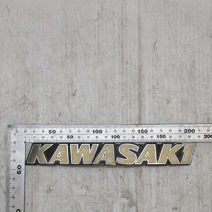 JDM 0403 3 Kawasaki KAWASAKI Capital Letter Emblem 1 Piece Old Car