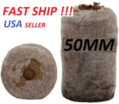 #ad 50mm Jiffy Peat Pellets FAST SHIP Sold sets of 102550100486 Seed Starting $216.45