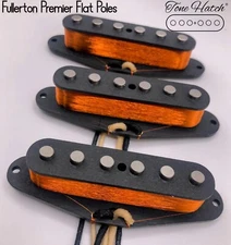 Tone Hatch Handwound Pickups Alnico3 Stratocaster Set FLAT Pole-Made 2 Order