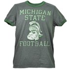 Ncaa Michigan State Spartans Football Gray Tshirt Tee Mens Short Sleeve Adult