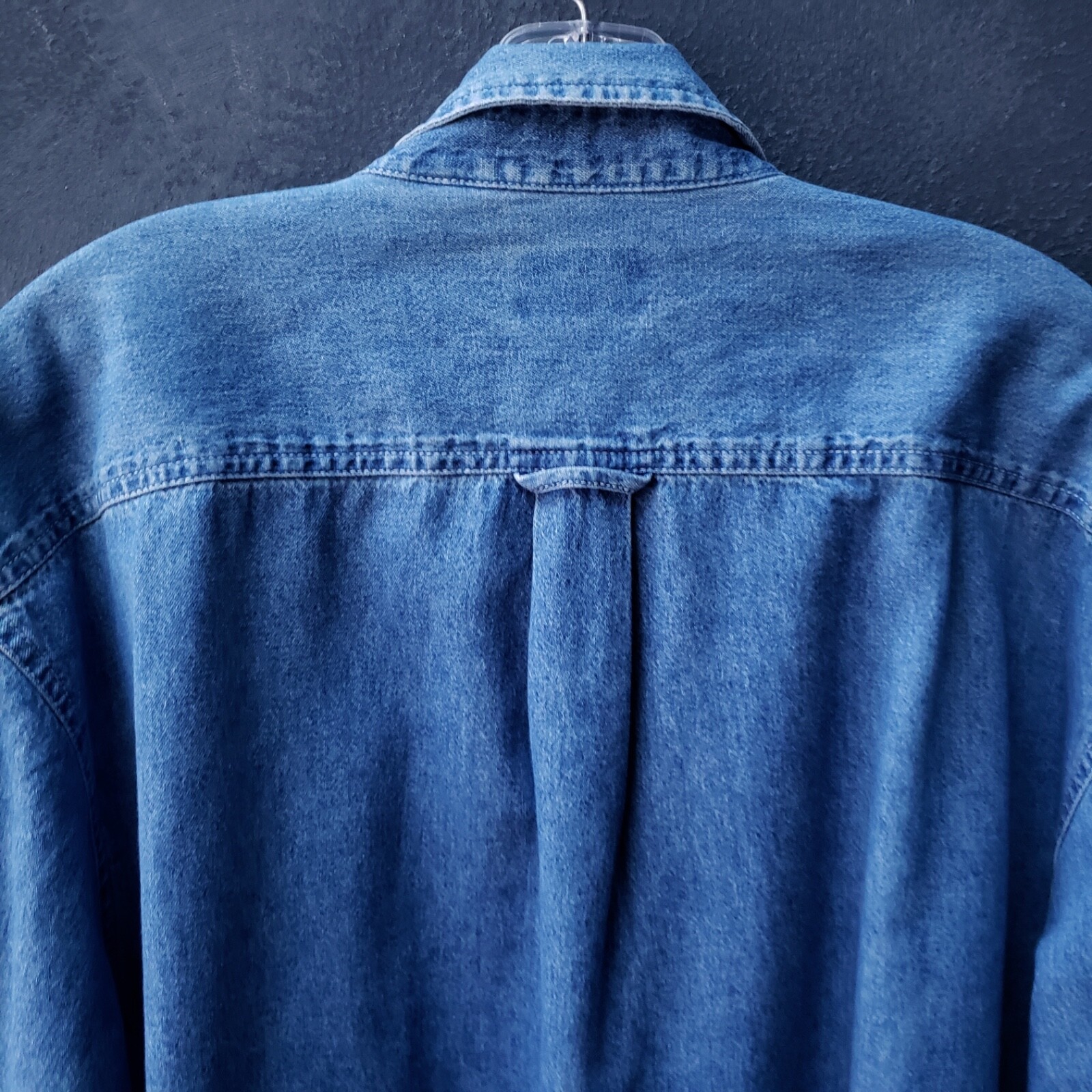 Vintage Basic Editions Denim Button Down Blue Jea… - image 10