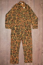 Mens VTG 70s NOS Duck Hunter Camo Coveralls Sz M 1970s Hunting Camouflage