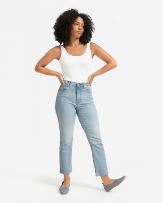 Everlane The Cheeky Bootcut Jean Stretch Light Wash Sunbleached Blue Size  25