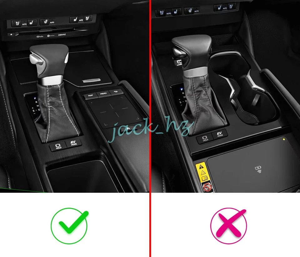 Cubierta del panel de cambio de marchas de fibra de carbono para Lexus ES250 ES300h ES350 2019-2022 Foto 2 de 4