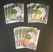(15) MARTIN GIMENEZ 2022 BOWMAN ROOKIE LOT (MOJO, CHROME, DRAFT) BLUE JAYS