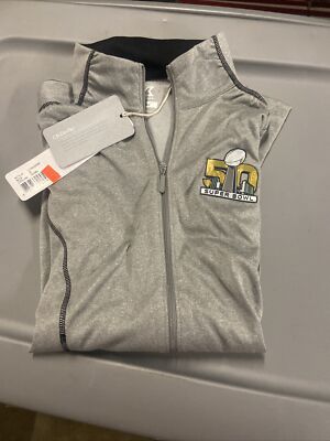 NEW WITH TAGS SUPER BOWL 50 LADIES CUTTER & BUCK CB DRYTEC JACKET LIGHT WEIGHT