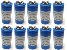 300uF 250V AC (10x) MOTOR STARTING CAPACITORS CD60 50x100mm Screw Terminal