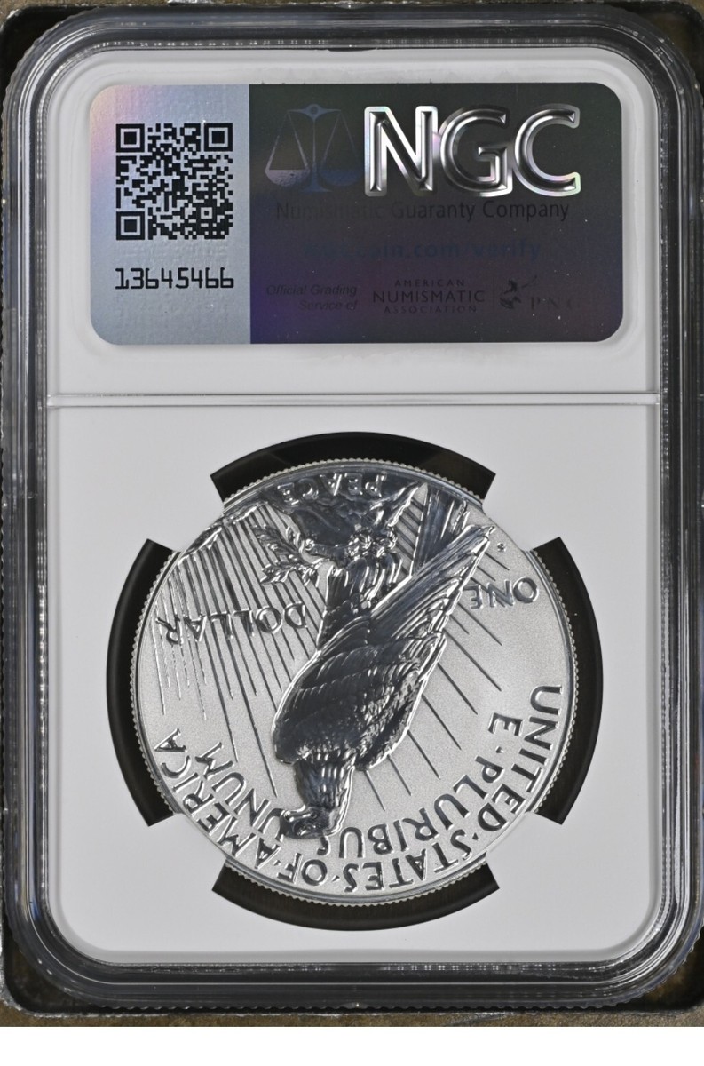 2023 S $1 Peace Silver Dollar NGC Reverse PF70 Yellow Label % | eBay