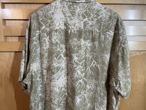 Pendleton Men’s 100% Silk Short Sleeve Buttons Up Shirt Size XL Pocket Tan - Picture 5 of 10
