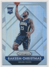 #313 RAKEEM CHRISTMAS 2015-16 Panini PRIZM SILVER REFRACTOR RC PACERS