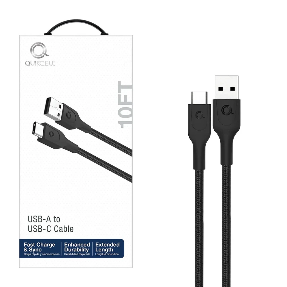 USB-A To USB-C Fast Charge & Sync, Enhanced Durability, Extended Length 10FT - Image 3 of 3