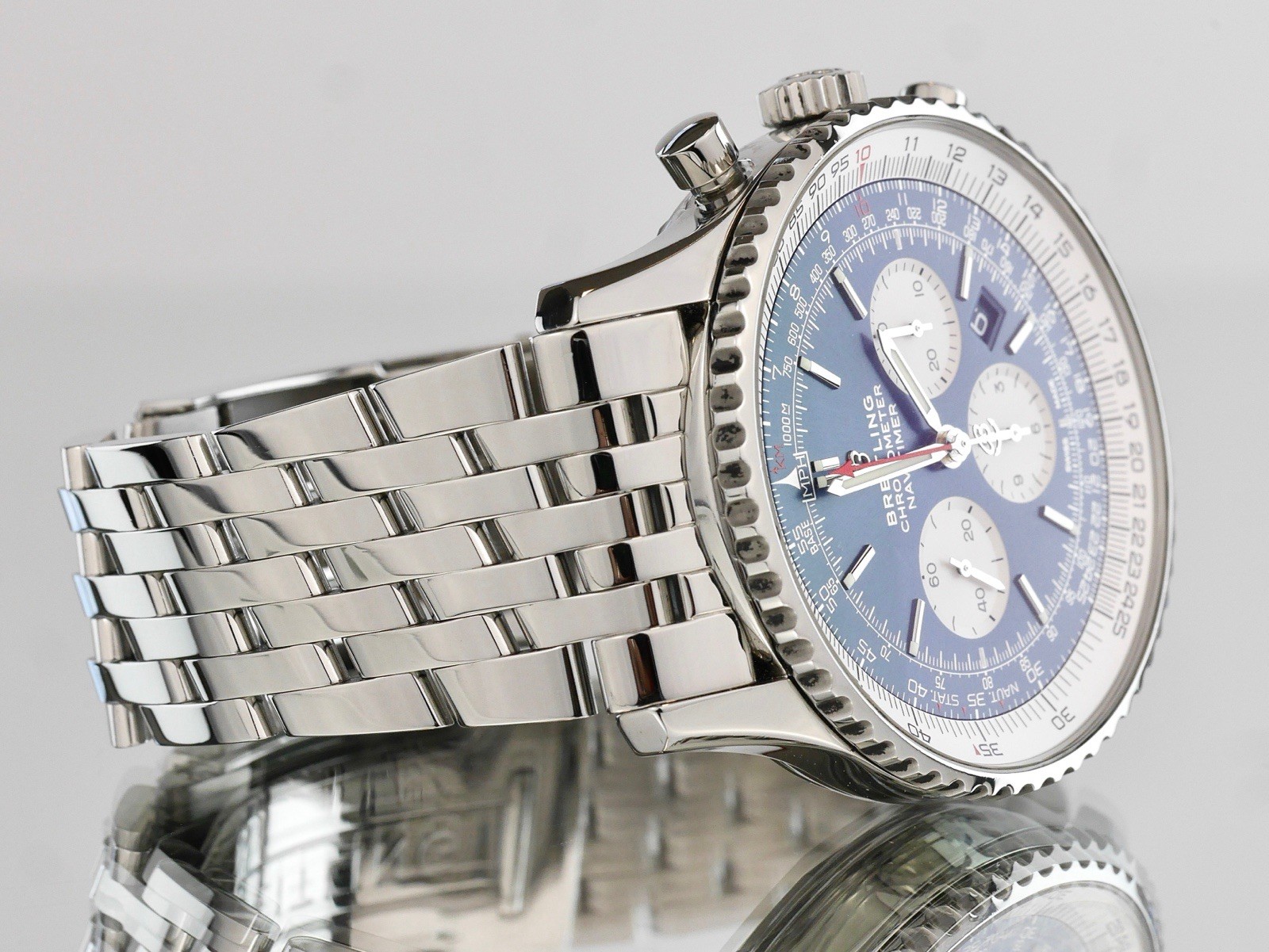 Breitling Chronometer Navitimer Blue Dial 46mm Wa… - image 7