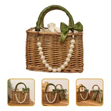  Sac de rotin de style bohème sac à main pour sac à main pour la plage d'été