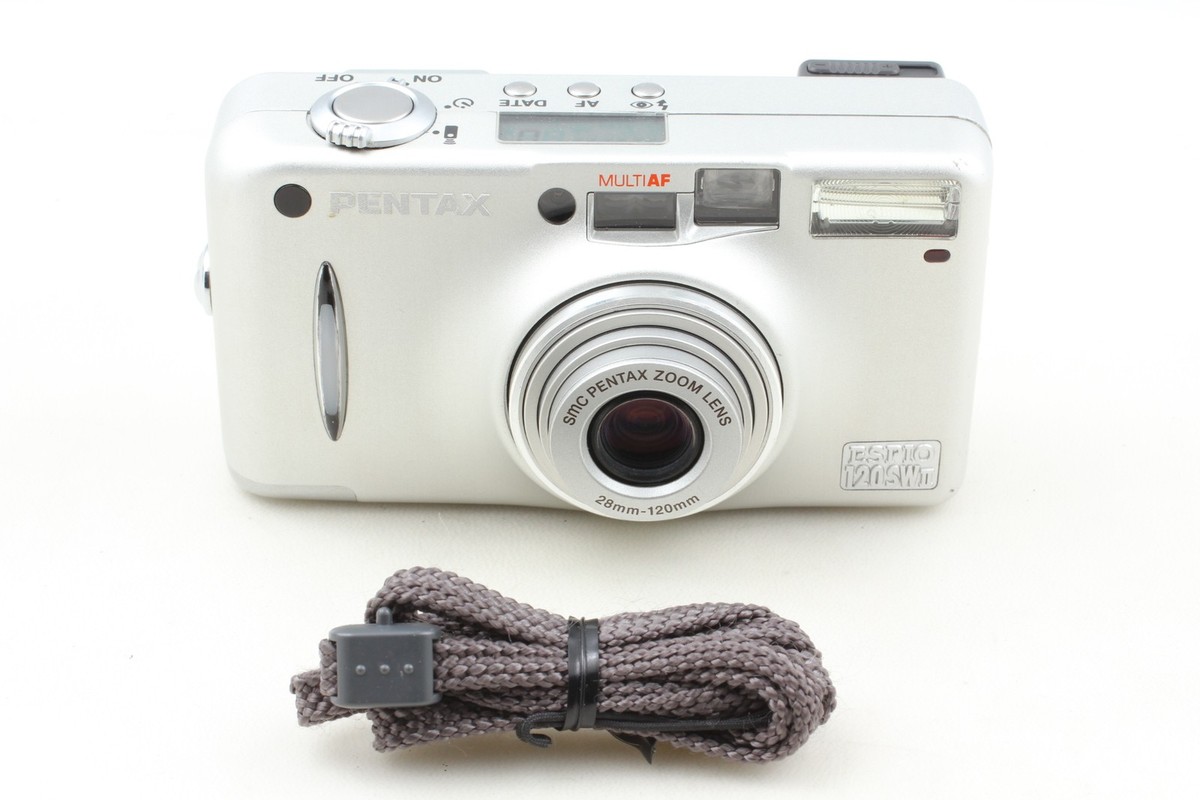 🎦👀🌟N MINT🌟 PENTAX Espio 120SW II Silver Film Camera From JAPAN
