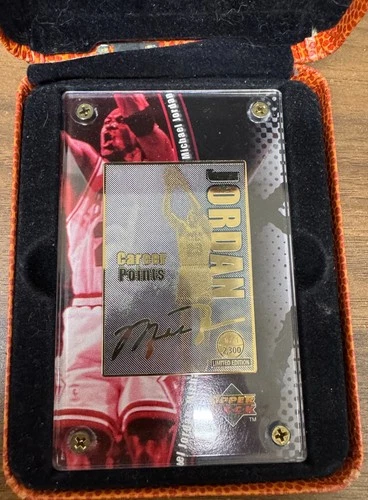 1998 Upper Deck Michael Jordan 24K Gold Collectible - MJ-9-98 - ## 1550/2300