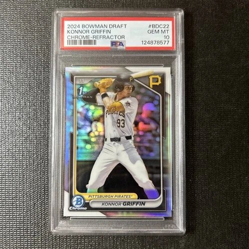 2024 Bowman Draft - Konnor Griffin 1st Chrome Refractor - PSA 10 BDC-22