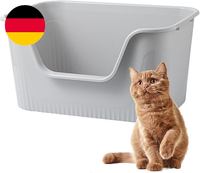 Vealind Offen Katzenklo Xl, Katzentoilette Hoher Rand, 55X40X26Cm Groß Katzenklo
