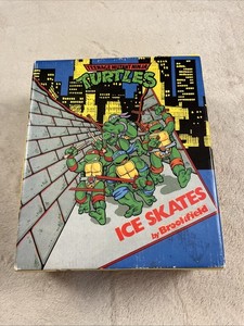 1990 Brookfield Teenage Mutant Ninja Turtles TMNT Children's Ice Skates Size 10J