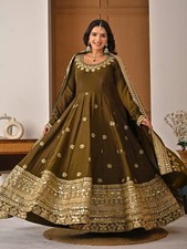 Pakistani Indian Wedding Reception Party Wear Dress Bollywood Anarkali Suit