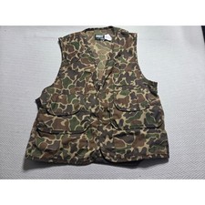 Vintage Saf T Bak Hunting Vest Duck Camo Made USA Game Bag Fishing Utility