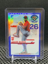 Chase Burns RC 2025 Prospect Edition Holo Prospect Ticket Blue #141/149  Reds