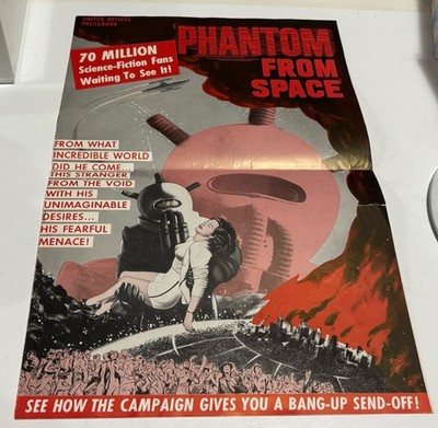Original 1953 Phantom From Space Movie Poster Theater Campaign Advertising Book