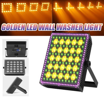 250W Golden LED Wall Washer Light Strobe Effect Stage Light DMX512 DJ Disco Show