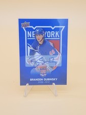 2025-26 NEW YORK RANGERS CENTENNIAL Brandon Dubinsky BLUE AUTO #67