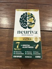 Neuriva Ultra Brain Health Mental Alertness Memory Focus 40 Capsules EXP 08/26 
