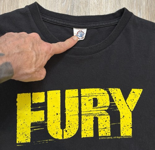 Camicia promozionale FURY Movie taglia XL 2014 Cinemark XD Brad Pitt Shia LaBeouf - Foto 2 di 6