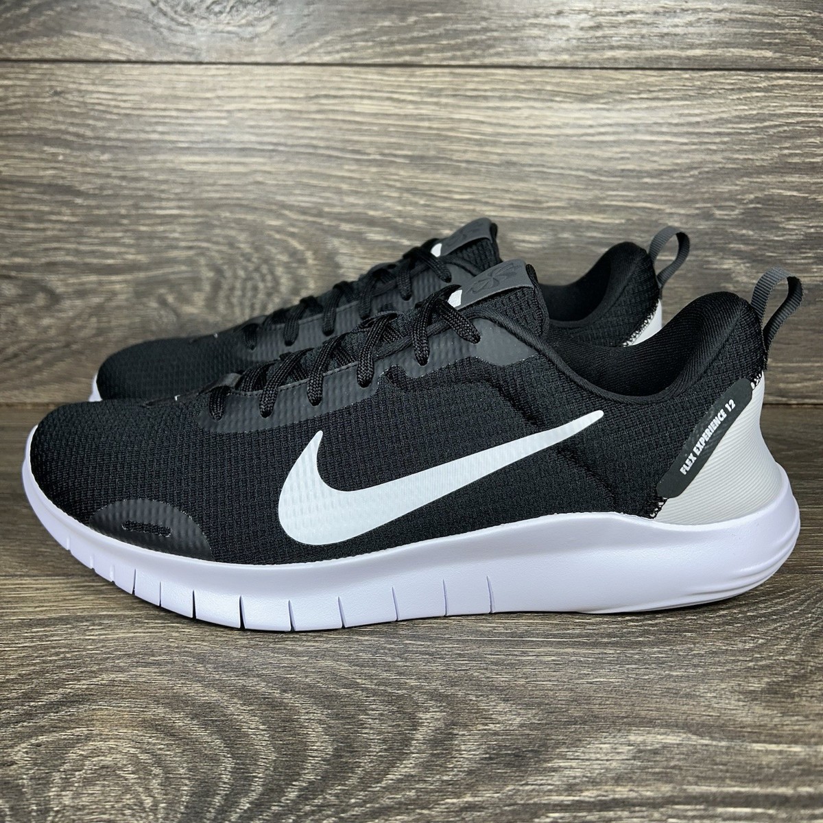 Nike Mens Flex Experience Run 12 Black White Athletic  display picture 3