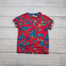 6 Janie and Jack Red Floral Rash Guard