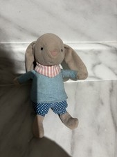 JELLYCAT LITTLE RAMBLER BUNNY SOFT PLUSH TOY RATTLE RETIRED