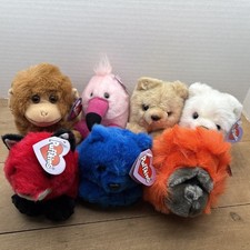 7 Vintage Puffkins Swibco Collectible Plush Pre-owned With Tags