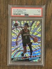2021-22 Panini Revolution Jalen Green RC Asia Holo Silver Rookie #/99 PSA 7