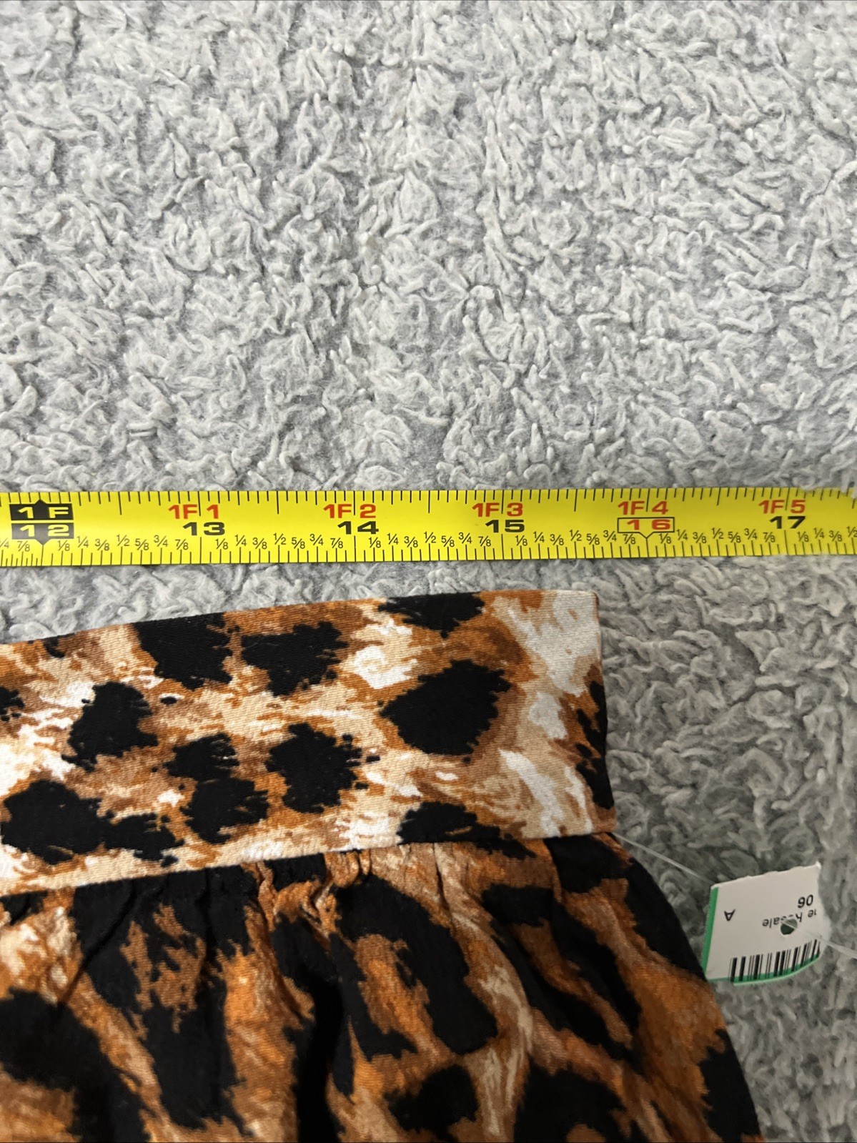 Talbots ruffled button up leopard maxi skirt larg… - image 7