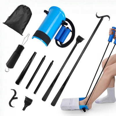 Sock Aids for Putting on Socks - Sock Aid Device Shoe Horn Kit for Seniors, Sock