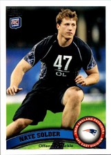 Nate Solder 2011 Topps #212 Rookie New England Patriots