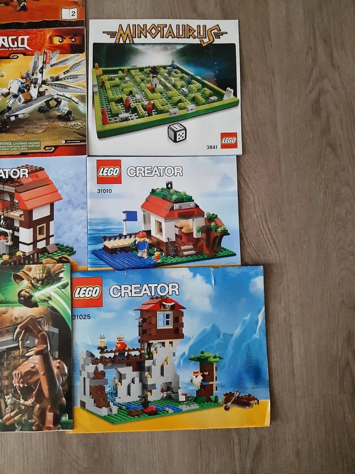 Lego Instruction Manual Lot (27) Mixed STAR WARS Ninjago Creator Hero Factory - Image 2 of 4