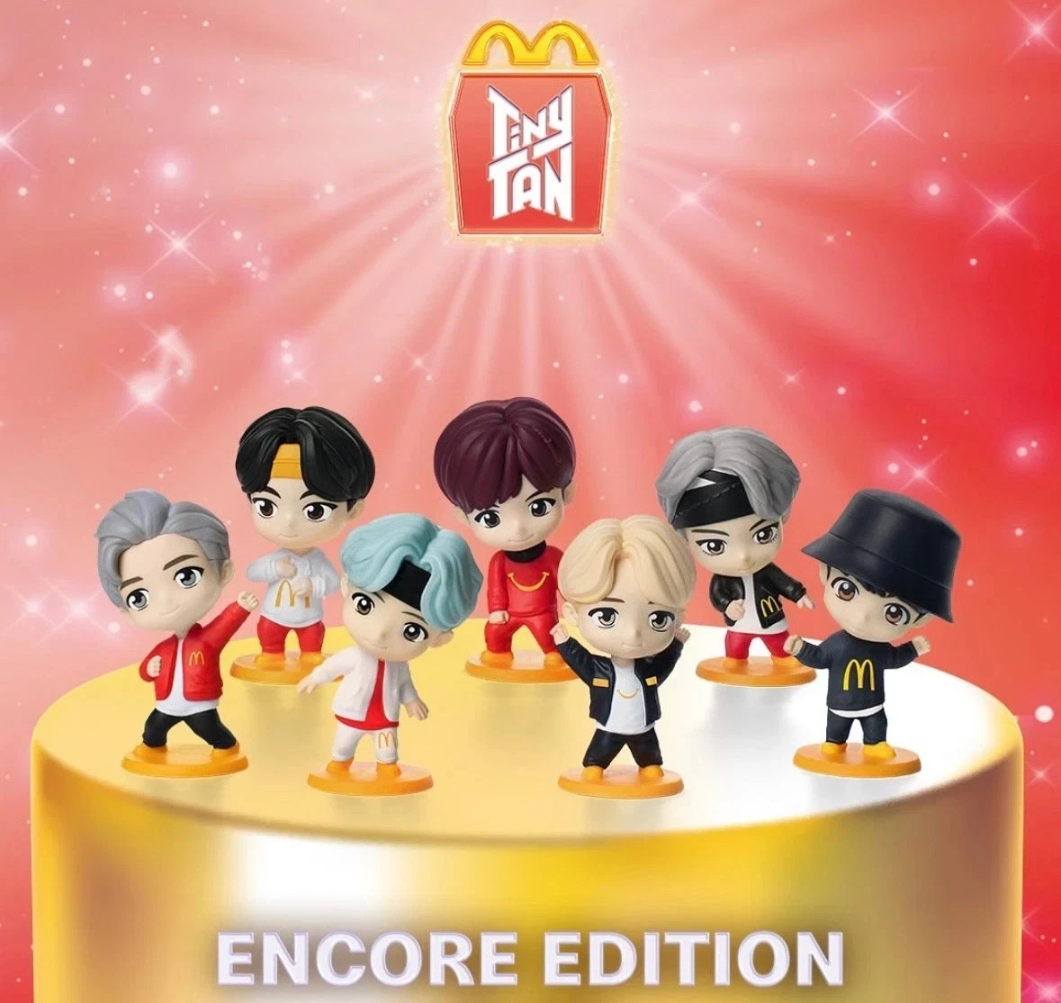 マクドナルド　タイニートゥーン　ルーニーテューンズ　未開封品　フルコンプ ★ Rare! FULL SET of ALL 7 ENCORE 2025 McDonald's TINY TAN x BTS