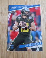 2020 Panini Prestige JUSTIN HERBERT Rookie Card RC #266 Los Angeles Chargers. rookie card picture