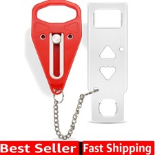 Portable Door Lock Extra Lock for Additional Privacy and Safety in Home, Hote...