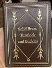 Coach Book Charm Solid Brass Turnlock and Buckles NWT CFF88⁠