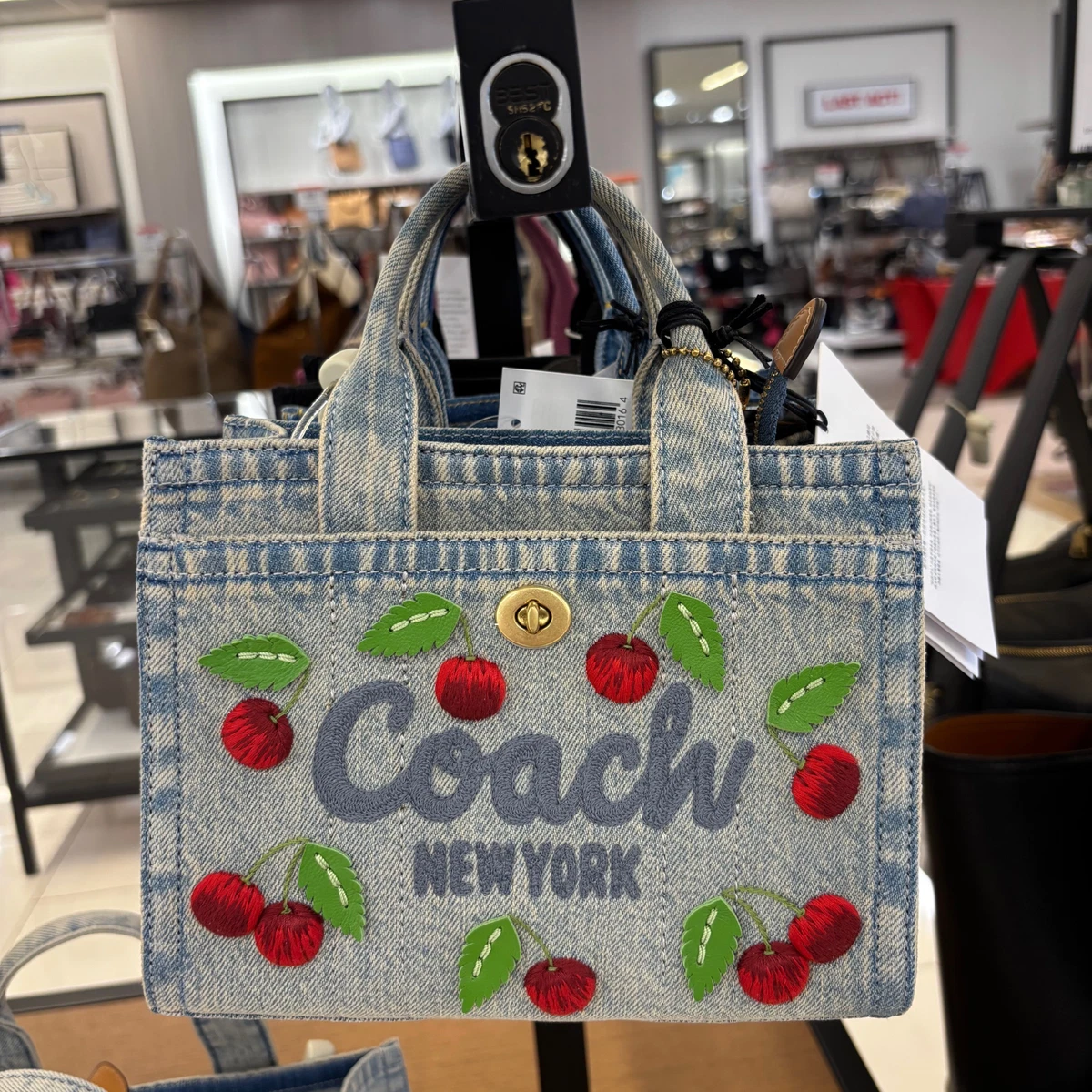 Coach Embroidered Denim Exterior Bags & Handbags for Women for