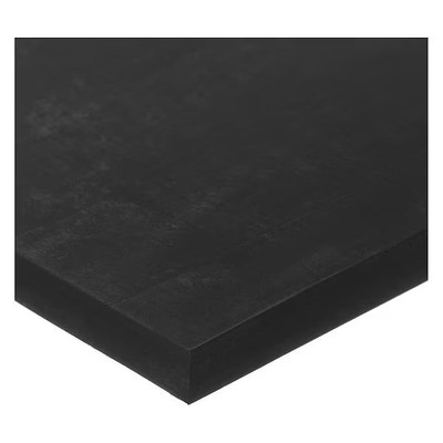 Manufacturer Varies Neoprene Strip,50A,10'x1''x0.25'',Black BULK-RS-N50-160