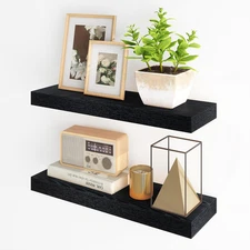 Floating Shelves for Wall, 24Inch Floating Shelves Set of 2, Hanging Shelf with 