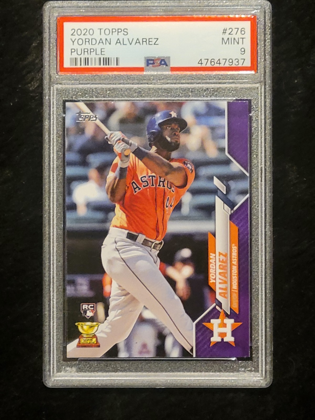 2020 Topps Yordan Alvarez Meijer Purple Paper RC Rookie PSA 9 #276 POP 30 ⬆️ 10