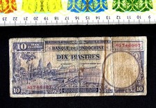 ( USA ) , French Indochina  Banknote , 10 Piastres .